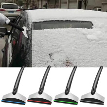 Schneeschaufel mit Wischer & Eiskratzer, langer Griff, Winterwerkzeug für das Auto