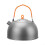 Titanium Tea Kettle With Folding Handle, 400ml, Portable Camping Travel Kettle for Outdoors, SpaceSaving 1