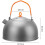 Titanium Tea Kettle With Folding Handle, 400ml, Portable Camping Travel Kettle for Outdoors, SpaceSaving 3