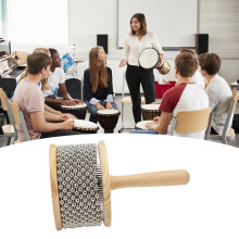 Kinder Tragbare Holzkabassa mit Stahlkugeln Handgehaltenes Musikinstrument Groß
