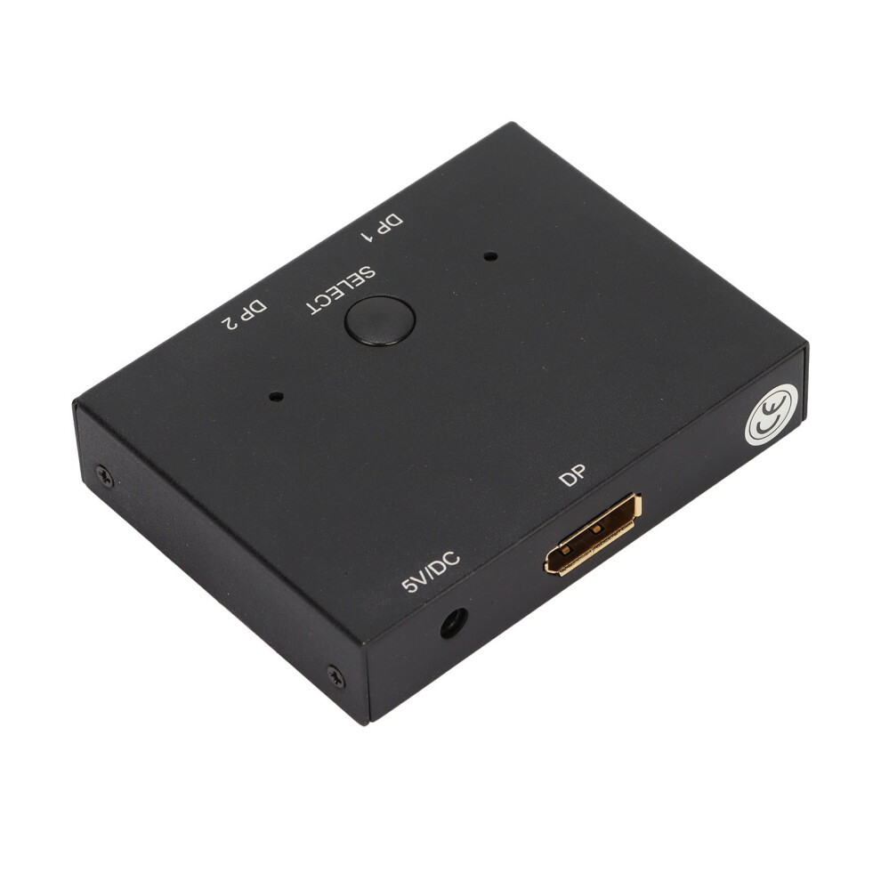Bidirectional Dp Switch Aluminum Alloy 8K@60Hz 4K@120Hz Splitter 8751376568497