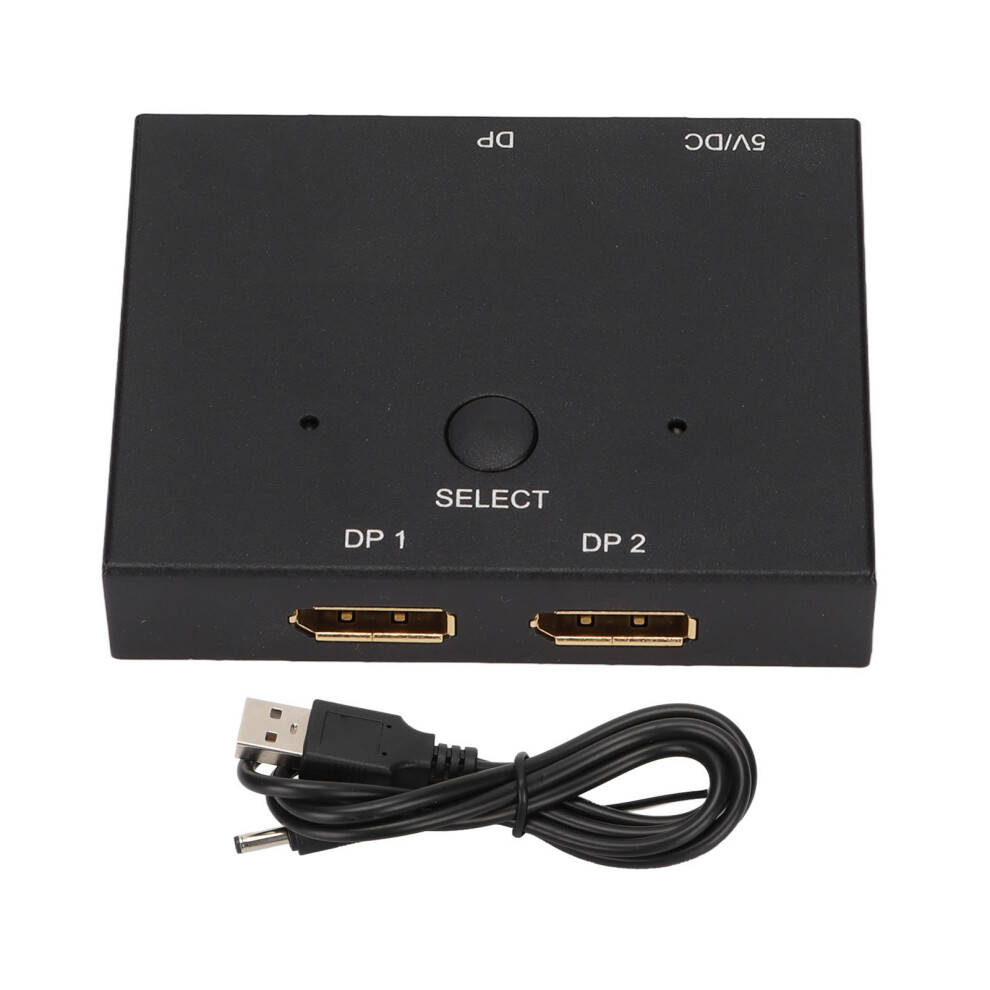Ultra Hd Dp Extender Splitter, Bi-Directional Displayport Switch With High Resolution For Seamless Multimedia Connectivity 9147006719633