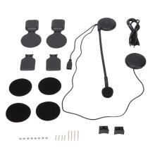 Motorcycle Bluetooth Communication Headset, Waterproof Hands Free Intercom with Noise Cancellation and High Quality Stereo Audio (Highly Conductive Co