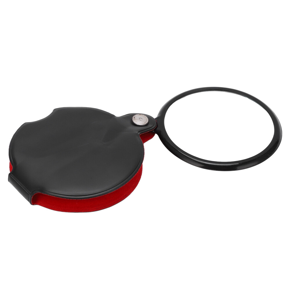 Pocket Magnifying Glass 3X Magnification ABS Nonslip Scratch-Resistant Handle