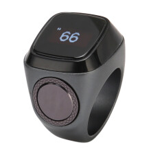 Smart BT Ring Counter mit 0,49 Zoll Bildschirm und Vibrationsalarm, 18 mm Größe