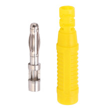22.140 Metallische Bananenstecker 4mm Rot Kupfer Testgerät, 10 Stück