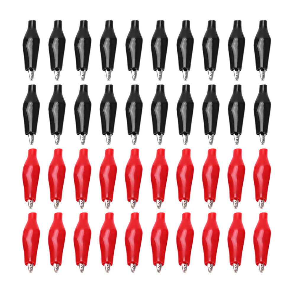 Insulation Cover Alligator Clips Crocodile Clamps Electrical Test Lead Battery Clamps High Quality Metal Nickel Plated Strong Bite Force Good 9175034331541