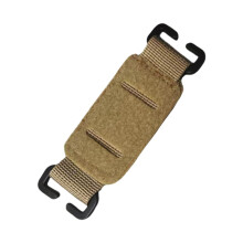 DoubleSided Morale Badge Base For MOLLE Patches, Hook And Loop Display Board, 10 cm Mud Color, Backpack Compatible