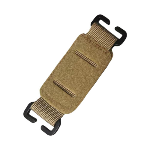 DoubleSided Morale Badge Base For MOLLE Patches, Hook And Loop Display Board, 10 cm Mud Color, Backpack Compatible