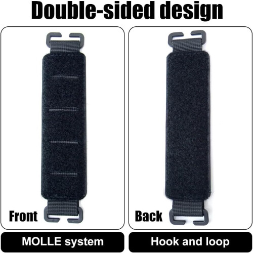 DoubleSided Morale Badge Base For MOLLE Patches, Hook And Loop Display Board, 10 cm Mud Color, Backpack Compatible 1