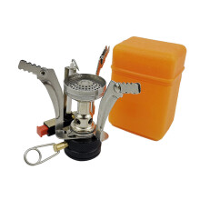 Réchaud de camping portable haute performance, puissance de feu élevée jusqu'à 3000 W avec supports de casserole intégrés pour une stabilité