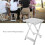 Heavy Duty Support Folding Table For Outdoor Activities, Rust Resistant Durable Table, Multi Use Compact Design, Easy To Fold And Store Lightweight 8