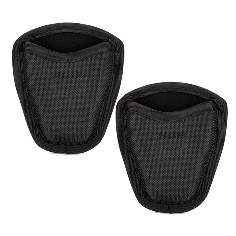 Compact Handcuff Case for Law Enforcement, Pull Through Style Open Top Design, Durable Nylon Holster with Contour Molded Body and Dual Web Belt Loop,