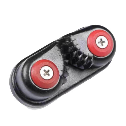 Trava de came com design de dentes progressivos, feita de alumínio leve e durável para uso marítimo, resistente à corrosão, com poder de