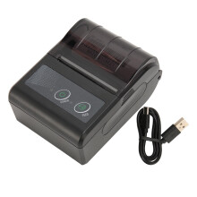 Portable Mini Thermal Printer Wireless BT USB Receipt Printer 58mm Print Paper With Thermal Print Head No Ink Cartridge Required Built-In