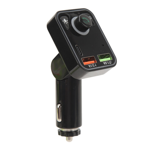 Πομπός FM με Bluetooth, Hands Free, Κλήσεις και Ασύρματη Μετάδοση Μουσικής, Οθόνη LED, Διπλές 2