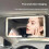 LED Car Vanity Mirror with Adjustable Brightness, Rechargeable Sun Visor Makeup Mirror, Black 4
