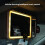 LED Car Vanity Mirror with Adjustable Brightness, Rechargeable Sun Visor Makeup Mirror, Black 3