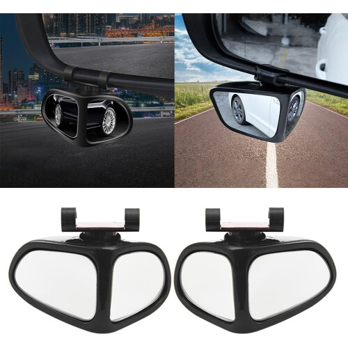 Blind Spot Mirror 360 Adjustable Wide Angle Car Rearview Mirror for Enhanced Visibility Left Side 2