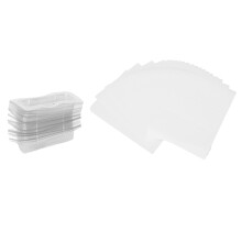 60 pezzi di bustine trasparenti in plastica per balsamo labbra, fai-da-te, portamonete, con adesivo