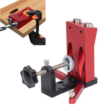 Jig de perçage pour travail du bois avec trou de poche de 9,5 mm, ajustable, pour positionneur d'angle incliné