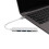 4-in-1 USB-C-Dockingstation Silber, 3 USB 2.0, Kartenleser 11