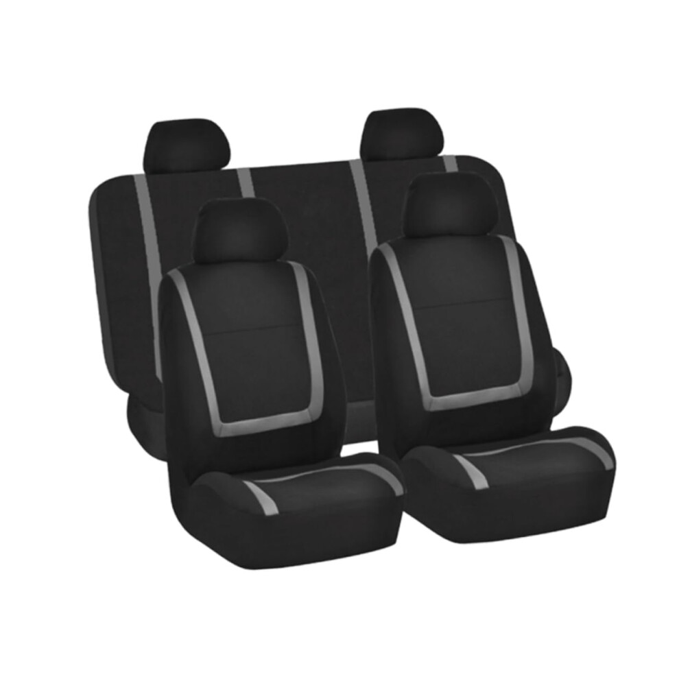 9Pcs Universal Car Seat Covers Set Wearresistant Thickened Protector For Cars Trucks Suvs Grey 9382693460219