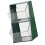 Support à thé transparent à double couche en forme de U, grande capacité, vert 12