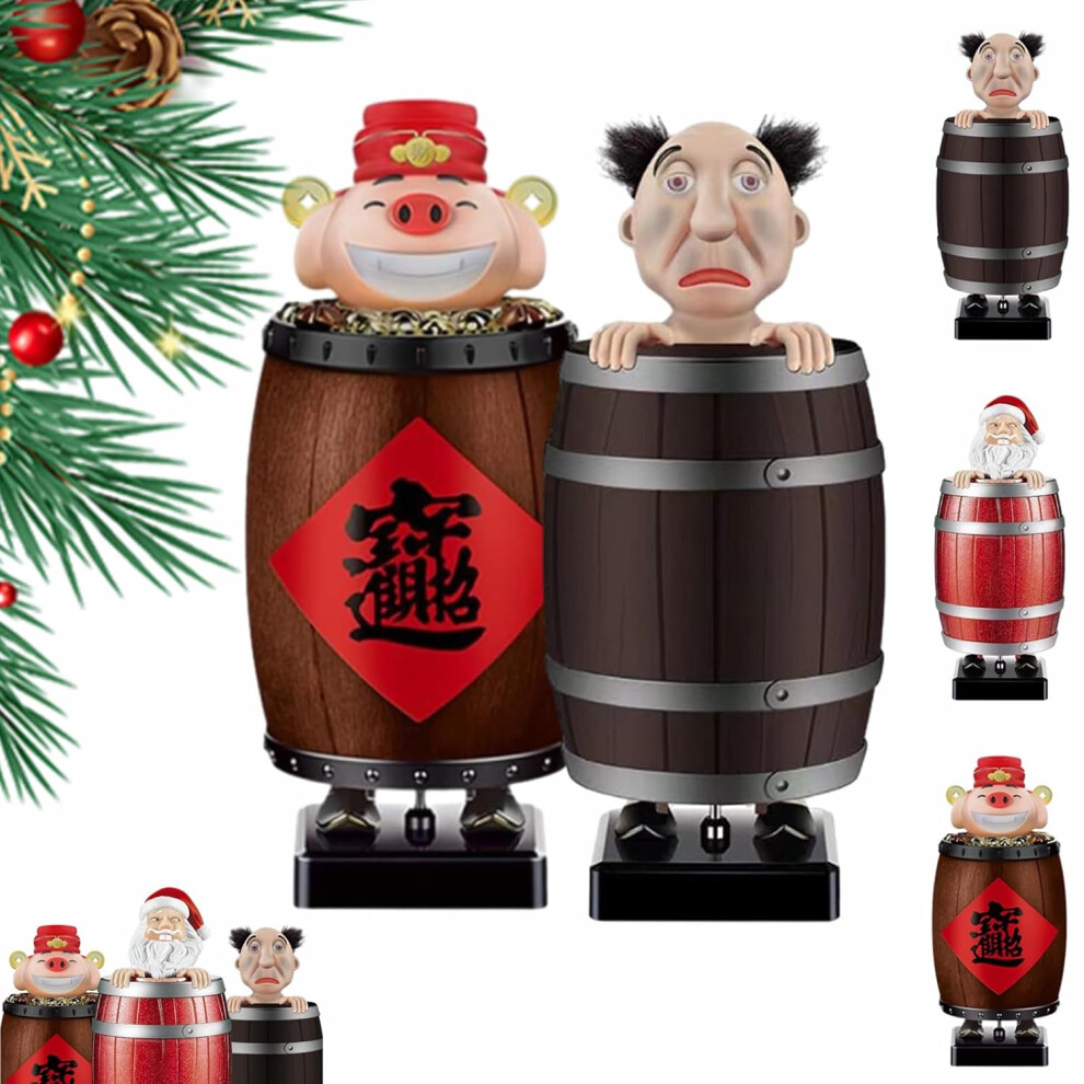 Oimg Funny Santa Cigarette Holder Dispenser, Christmas Prank Toy Gift Novelty