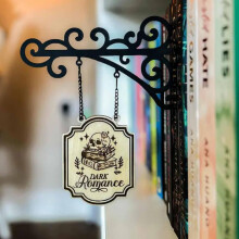 Bokkrok Tavern-skilt Hylleetiketter, sjangerdelere Bibliotekorganisator