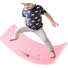 Prancha de Equilíbrio Wobble para Crianças e Adultos, Treinamento Sensorial com Balanço Curvo