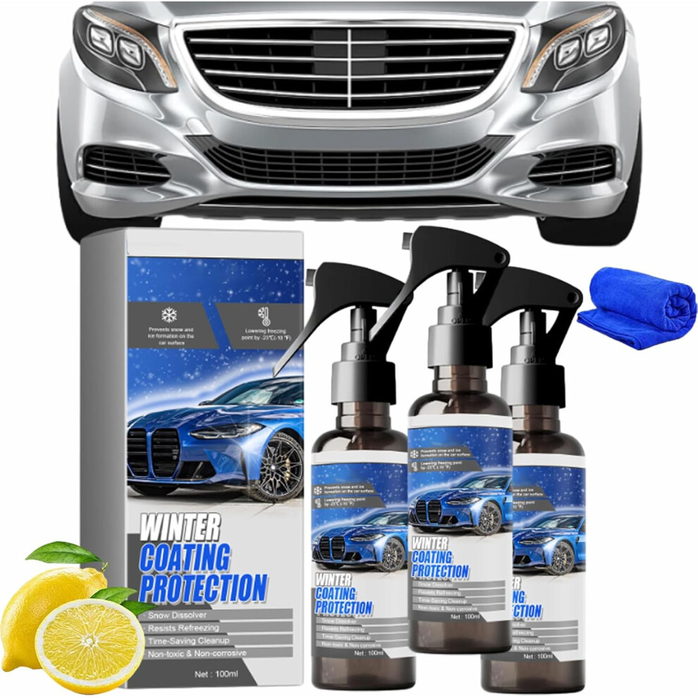 Car Windshield Snow Melting Coating Spray, Deicer Frost Remover All Cars 3233222748833