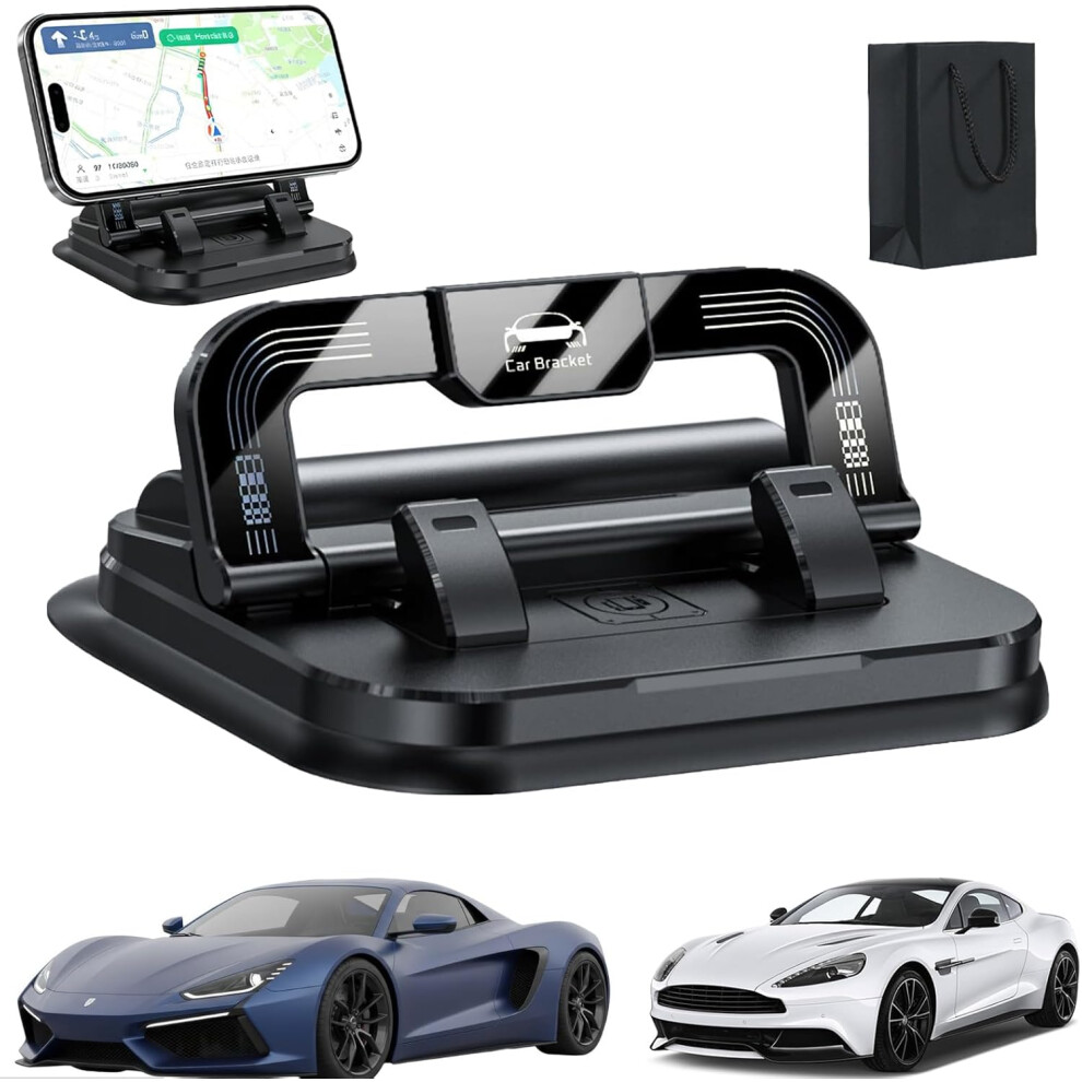 Car Phone Holder 360 Degree Rotation Dashboard, Stable Suction Mount 3233222750546