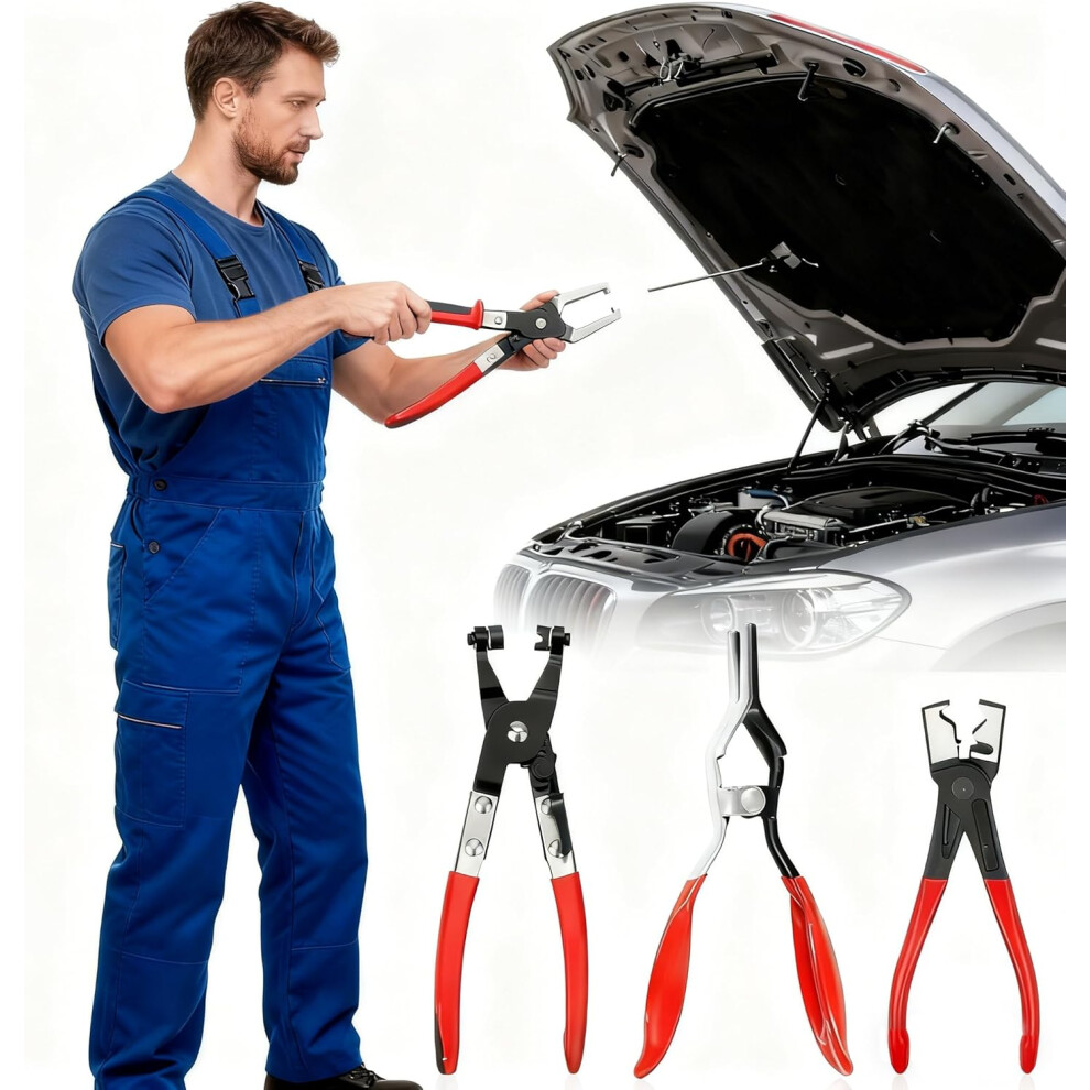 Professional 4 Piece Hose Clamp Pliers Kit For Car Repairs, Fuel Filter Tool 3233222750522