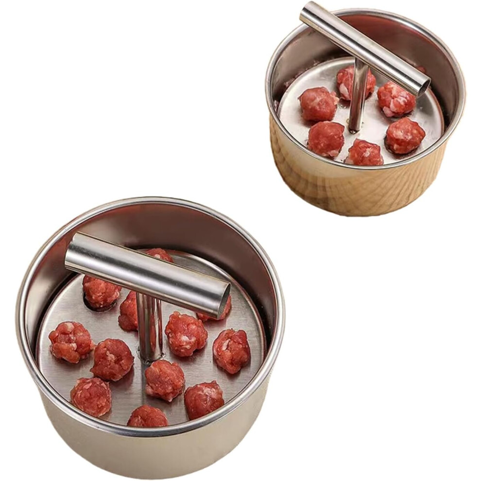 Stampo Per Polpette In Acciaio Inossidabile, 6-12 Fori, Gadget Da Cucina Facile-image