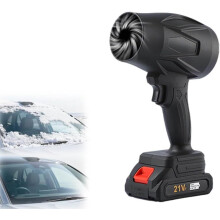 Trådløs håndholdt snøfreser med batteri, turbo for innkjørsel i bil