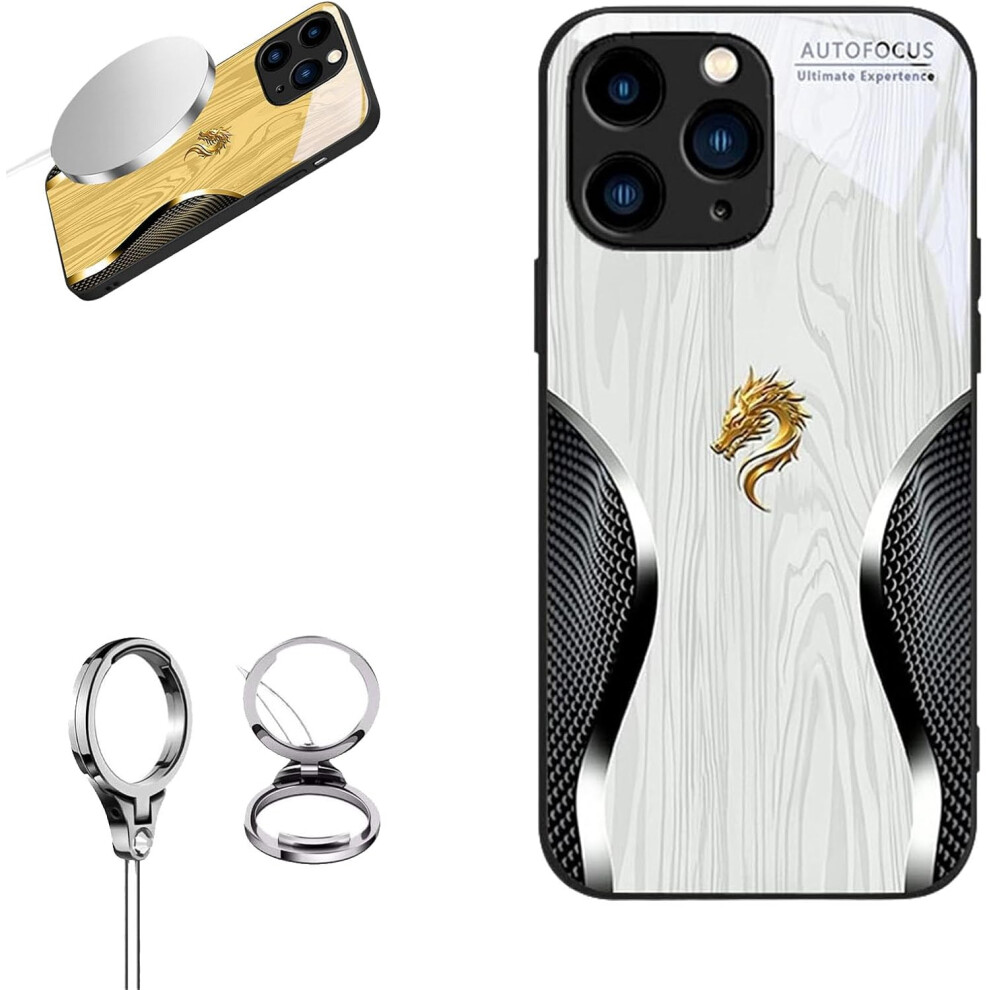 Dragon Magsafe Glass Phone Case For Iphone 12, Wireless Charging White 3233222752960