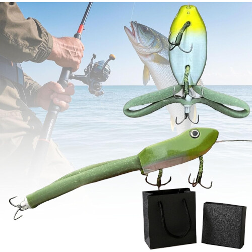Δόλωμα ψαρέματος Topwater Frog Premium, ρεαλιστικό, χωρίς ζιζάνια, μαλακό δόλωμα, αιχμ