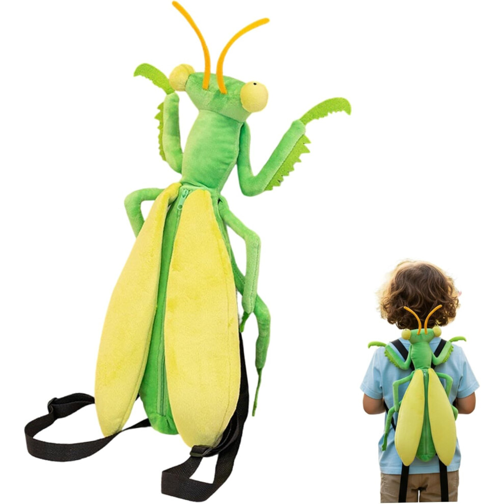 Realistische Knuffel Van Een Bidsprinkhaan, Zacht Groengeel, Voor Kinderen-image