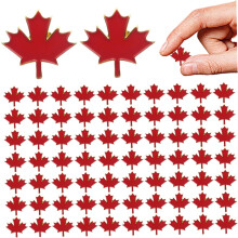 Canada Pin 100PCS Maple Leaf Suvenir, Metall Rød Emalje Flagg Brosje Gave