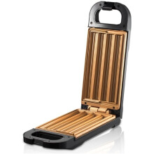 Presă electrică pentru panini, grătar, plăci antiaderente, termostat cu indicator LED compact