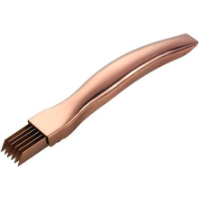 Tocător de ceapă din oțel inoxidabil cu 6 lame, tocator de legume pentru chives, auriu-roz