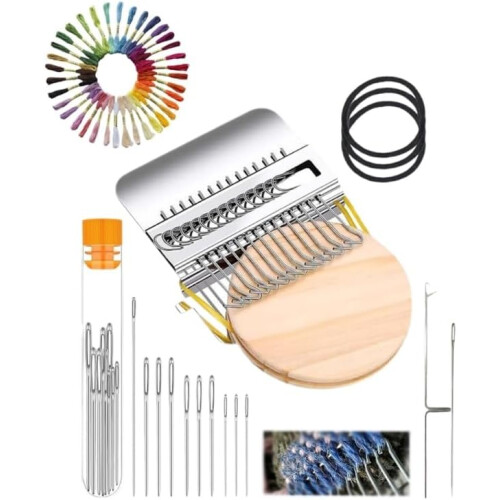 Knitting Kit for Beginners Portable Patch Darning Loom, Speedweve Type Mending Tool
