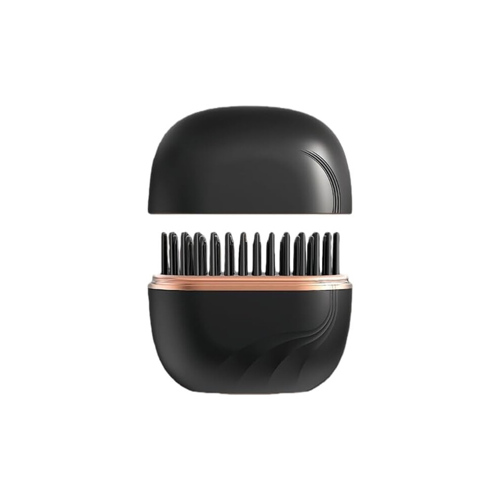 Oimg Black Mini Straightener Rechargeable Portable, Fast Heating Hot Comb Anti Scald