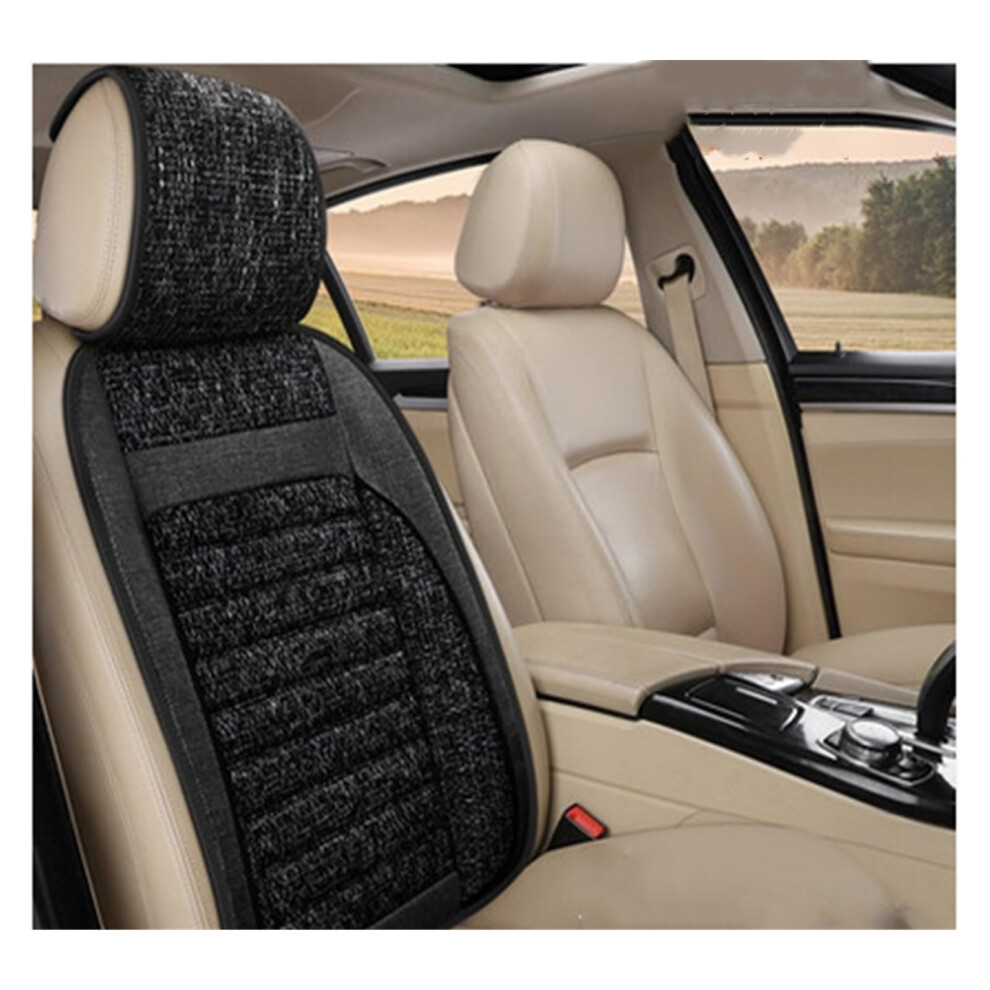 Universal 3D Flax Car Seat Covers Luxury Waterproof Protector Breathable Cushion For All Seasons 9382693460530
