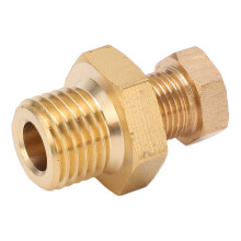 M14x1.5 to 1/8in NPT Oil Pan Plug Adapter Metal Universal