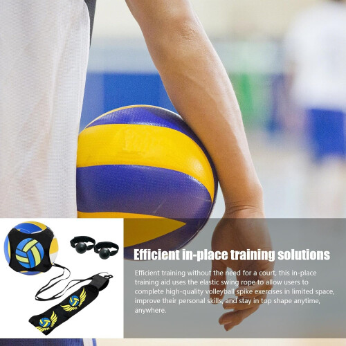 Volleyball Training Set for Overhand Serve Practice, Improves Overhand Serve, Spike Trainer, Elastic Swing Drawstring 1