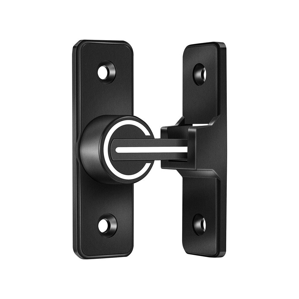 Barn Door Lock Hardware, 90 Degree Heavy Duty Gate Latches Flip Safety Door Bolt Lock 1 Pack 6034274403513
