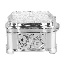 Scatola per Gioielli in Metallo Alloy Vintage, Piccola Cassaforte Organizer