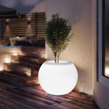 Waterproof LED Colourful Flower Pot with Remote - Indoor & Outdoor Plant Decor Light